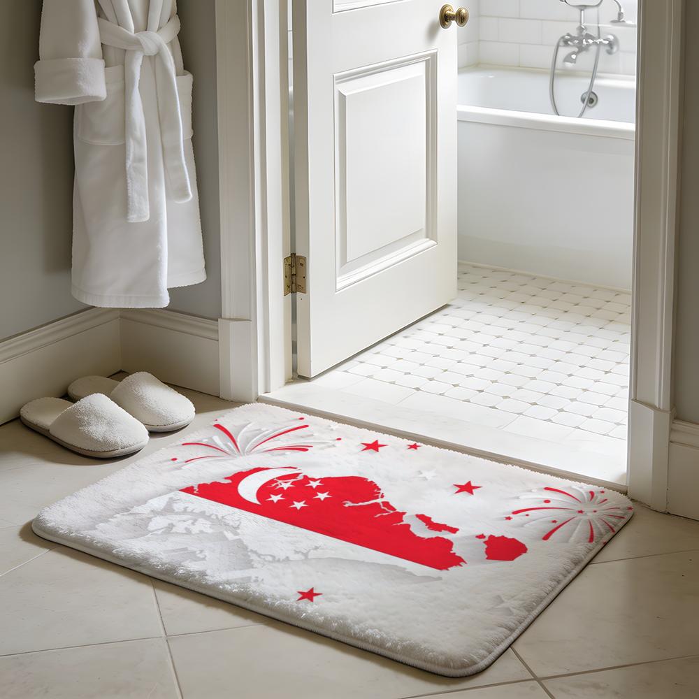 S-Singapore Floor Mat Soft Fla - Home And Bathroom Singapore avaliação e preço