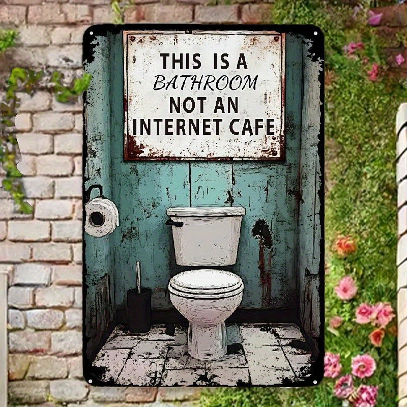Funny Sarcastic Iron Bathroom  - Home Decor Bathroom Ideas avaliação e preço