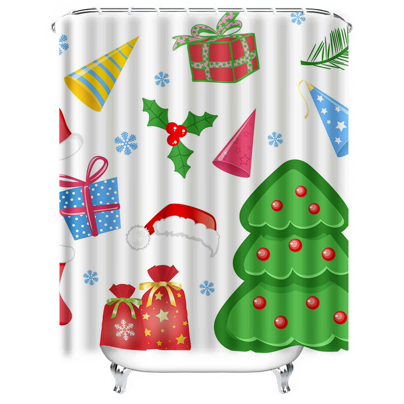 TU Shower Curtain Christmas Fo - Home Decor Bathroom Ideas avaliação e preço