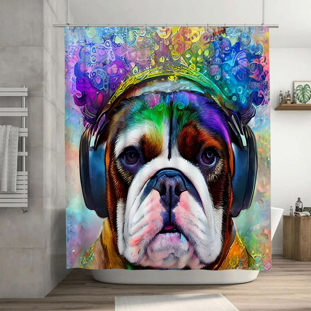 Vibrant Animal Print Shower Cu - Home Decor Bathroom Ideas avaliação e preço