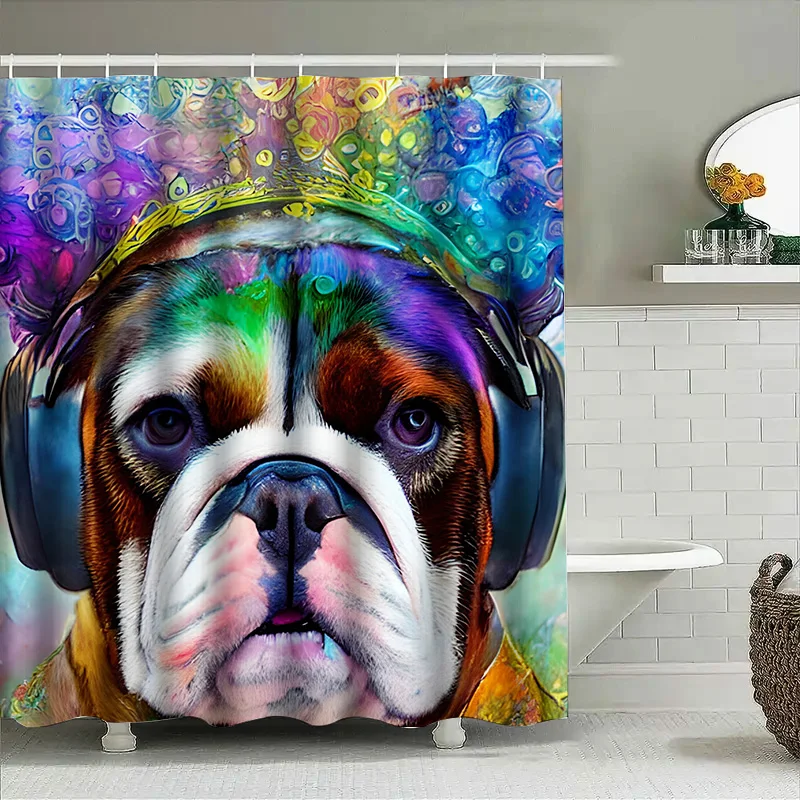 Vibrant Animal Print Shower Cu - Home Decor Bathroom Ideas avaliação e preço