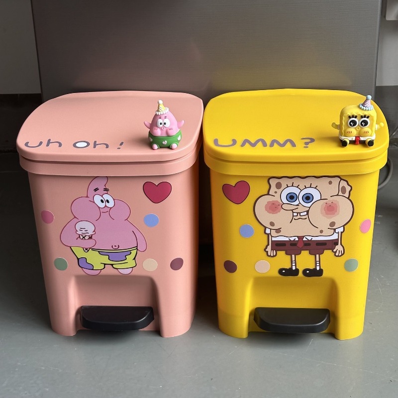 Cute Patrick Star Pedal Trash  - Home Goods Bathroom Accessories avaliação e preço