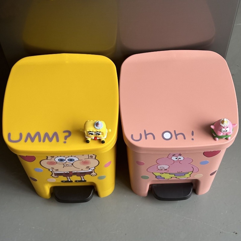 Cute Patrick Star Pedal Trash  - Home Goods Bathroom Accessories avaliação e preço