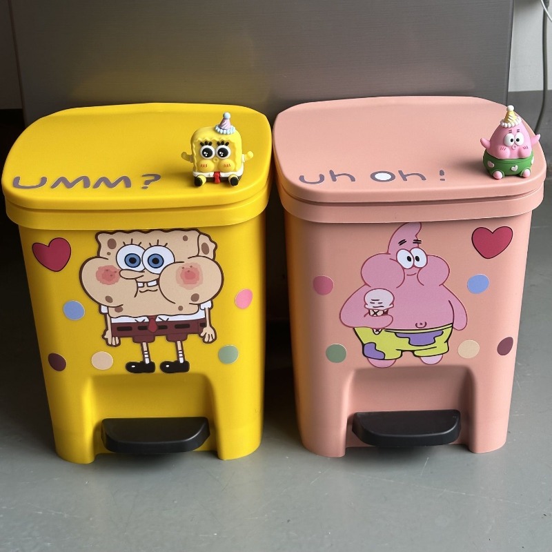 Cute Patrick Star Pedal Trash  - Home Goods Bathroom Accessories avaliação e preço