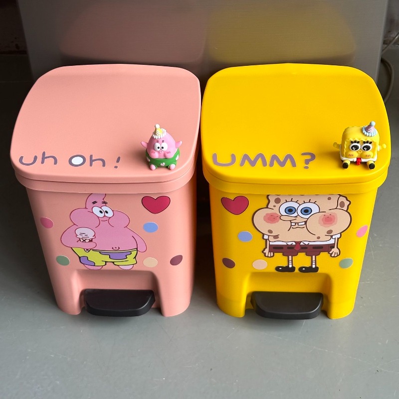 Cute Patrick Star Pedal Trash  - Home Goods Bathroom Accessories avaliação e preço
