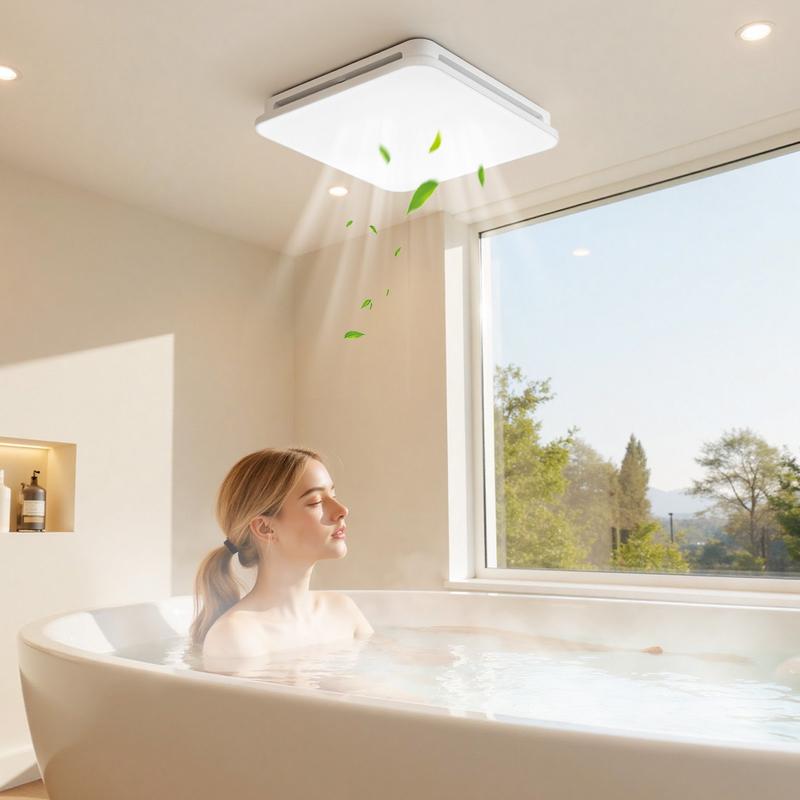 Bathroom Exhaust Fan with LED  - Home Bathroom Vent Fans avaliação e preço