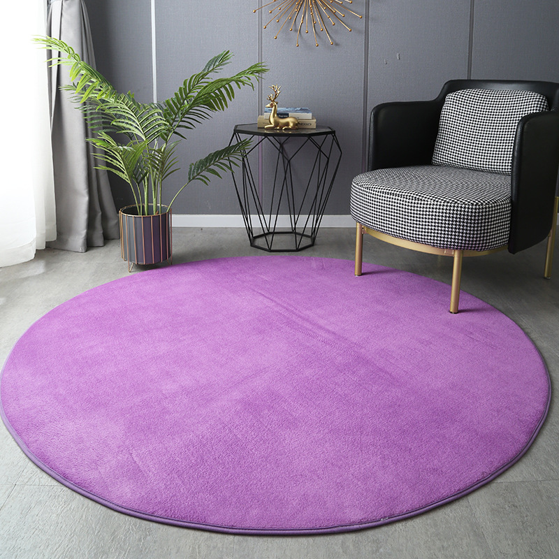 Round Thickened Coral Velvet C - Home Bathroom Floor Mats avaliação e preço
