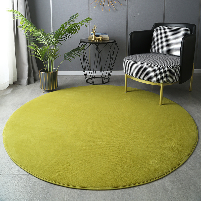 Round Thickened Coral Velvet C - Home Bathroom Floor Mats avaliação e preço