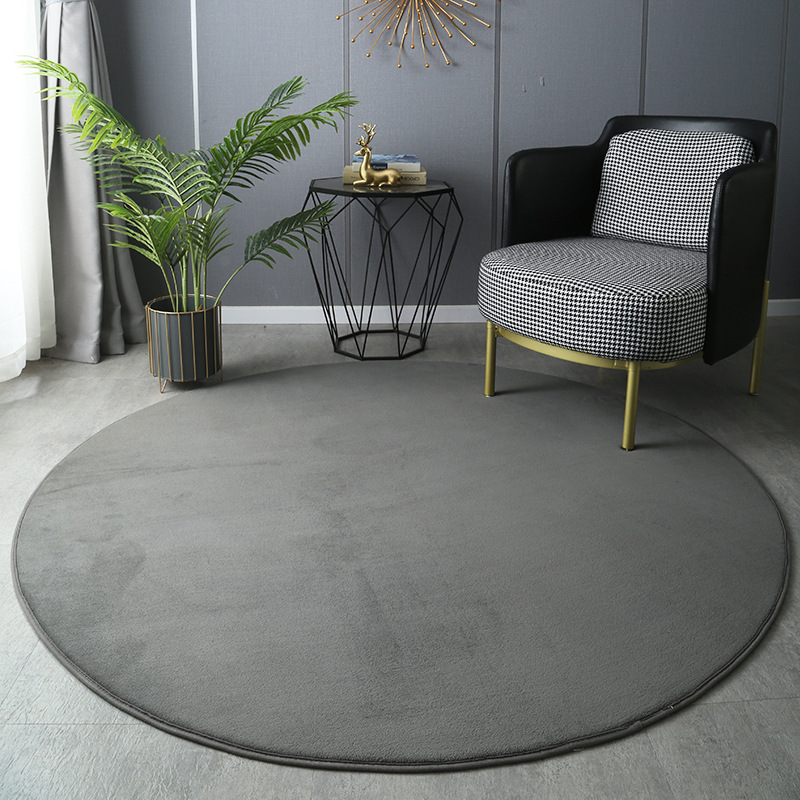 Round Thickened Coral Velvet C - Home Bathroom Floor Mats avaliação e preço