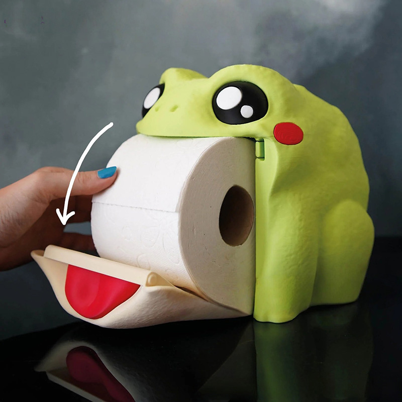 Funny Frog Tissue Box Portable - Home Bathroom Paper Towel Dispenser avaliação e preço
