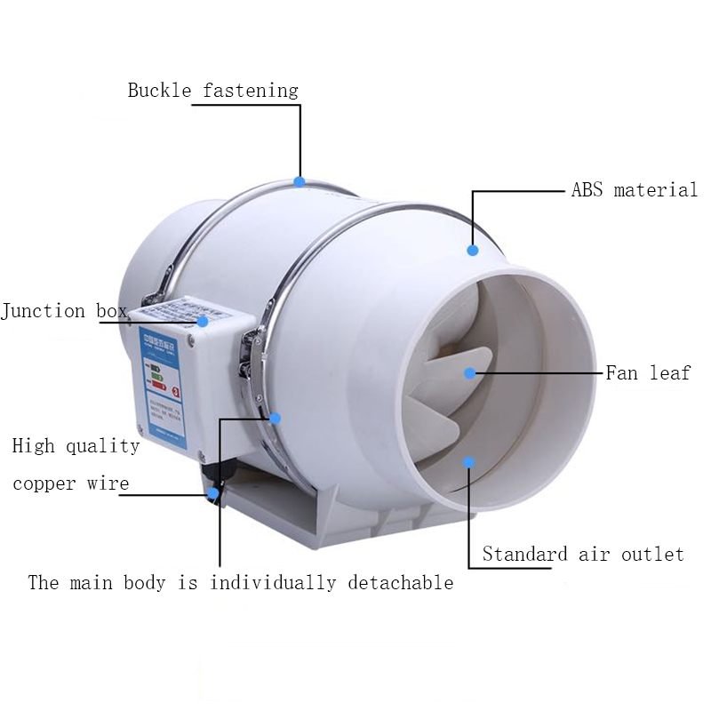 4 Inch Extractor Fan Low Noise - Home Bathroom Vent Fans avaliação e preço
