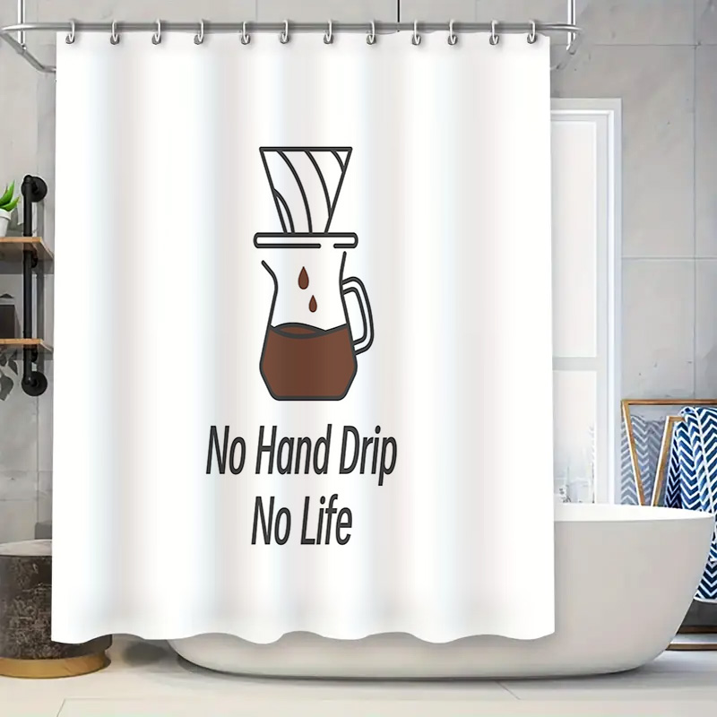 Coffee Lover Shower Curtain Fu - Home Decor Bathroom Ideas avaliação e preço