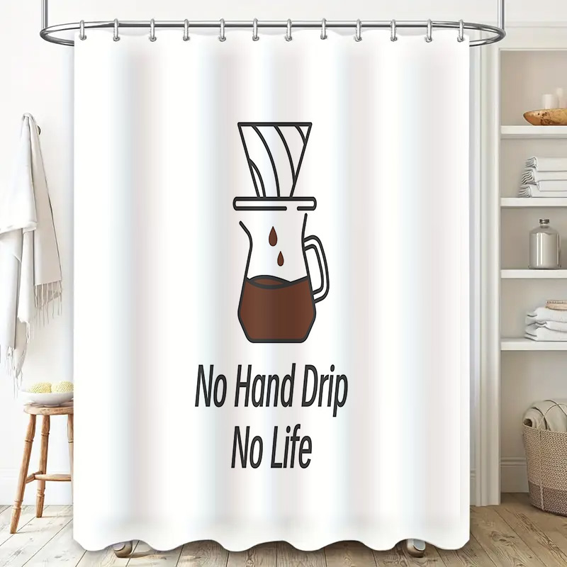 Coffee Lover Shower Curtain Fu - Home Decor Bathroom Ideas avaliação e preço