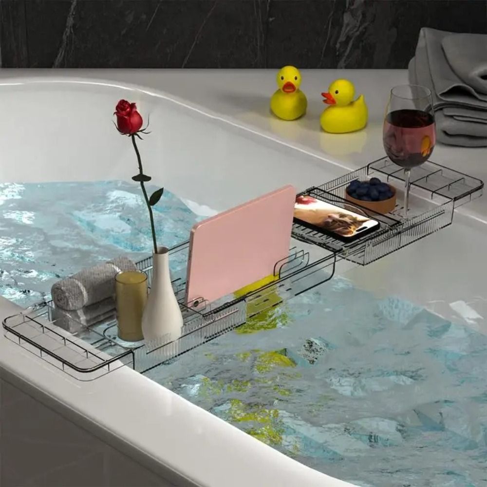 Transparent Bathtub Holder Tra - Bath Caddy Tray avaliação e preço