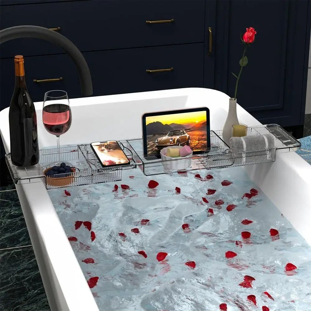 Transparent Bathtub Holder Tra - Bath Caddy Tray avaliação e preço