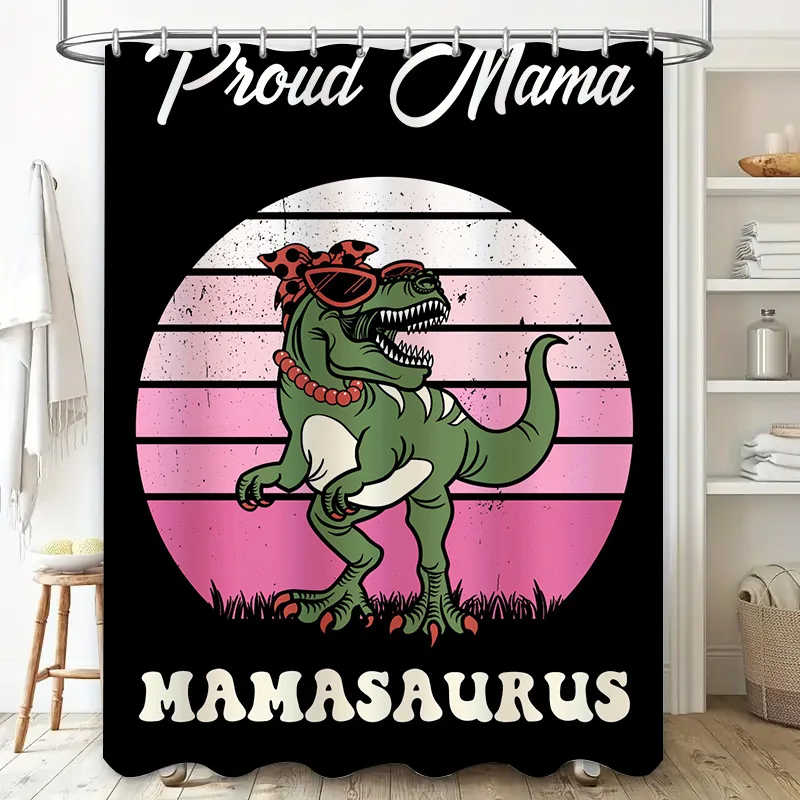 Stylish Mama Dinosaur Shower C - Home Decor Bathroom Ideas avaliação e preço