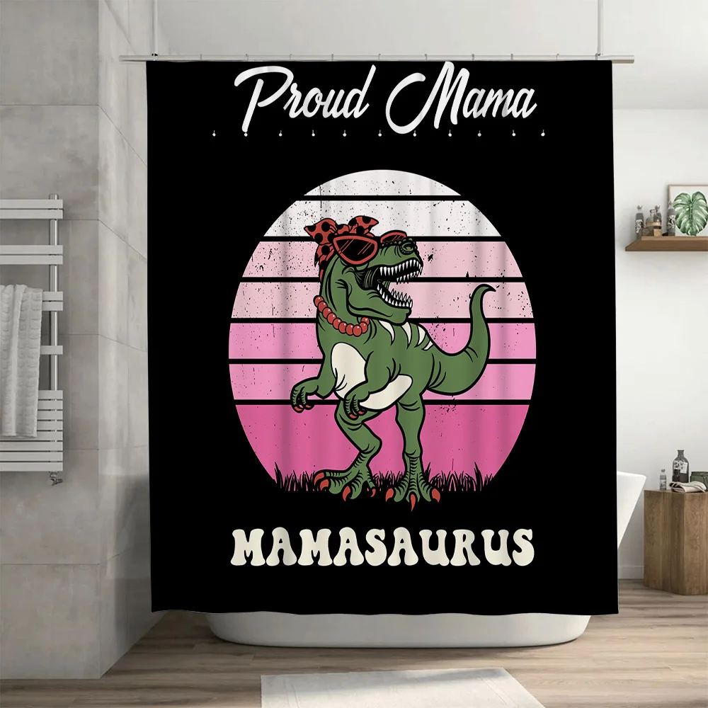Stylish Mama Dinosaur Shower C - Home Decor Bathroom Ideas avaliação e preço