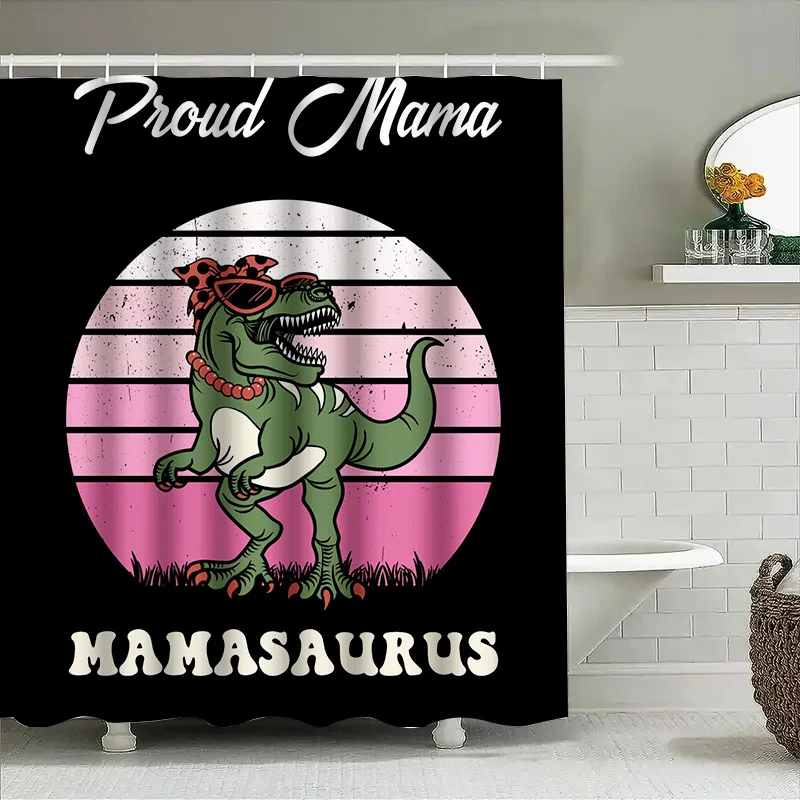 Stylish Mama Dinosaur Shower C - Home Decor Bathroom Ideas avaliação e preço