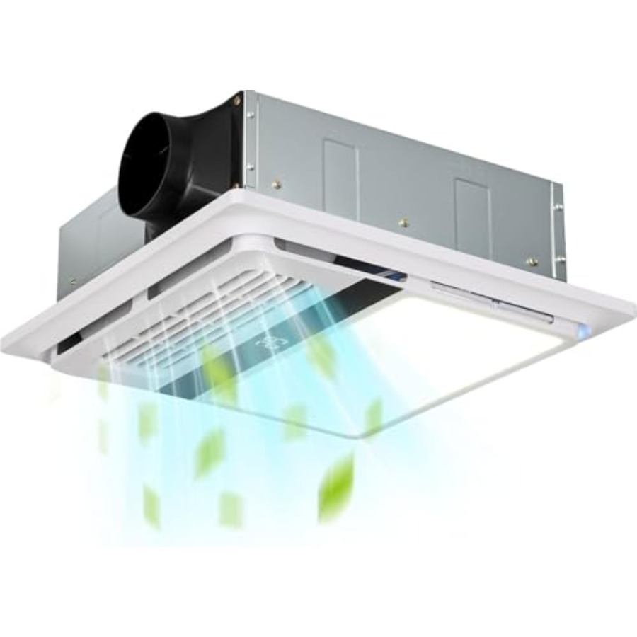 4-in-1 Bathroom Exhaust Fan wi - Home Bathroom Vent Fans avaliação e preço