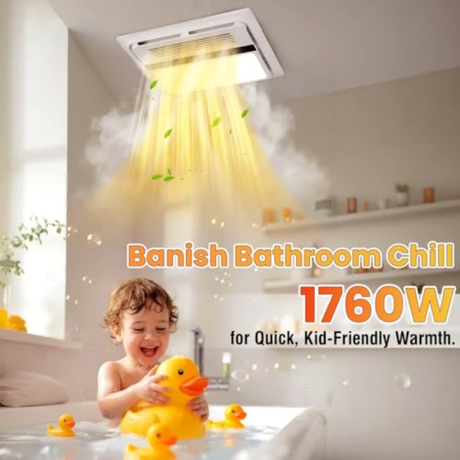 4-in-1 Bathroom Exhaust Fan wi - Home Bathroom Vent Fans avaliação e preço