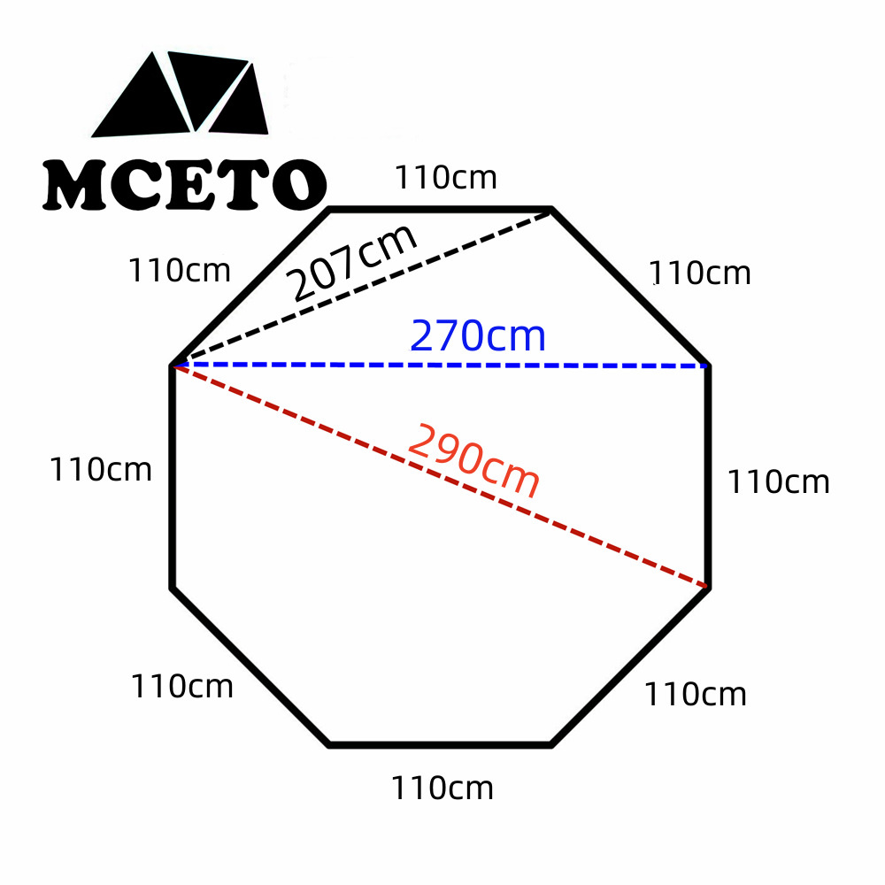 3D Octagon Camping Mat 210D Ox - Home Bathroom Floor Mats avaliação e preço