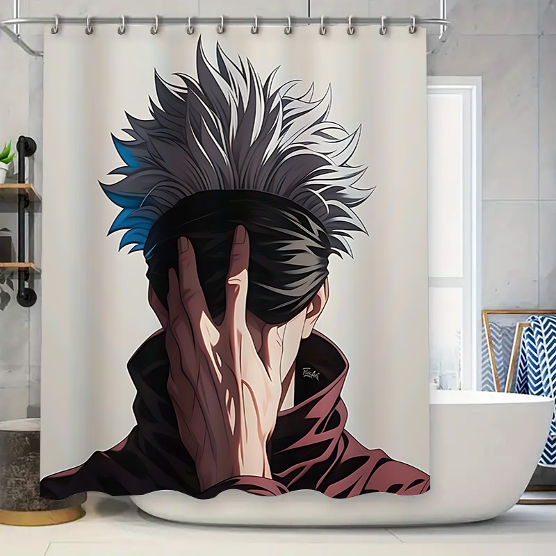 Anime Style Shower Curtain Uni - Home Bathroom Exhaust Fan avaliação e preço