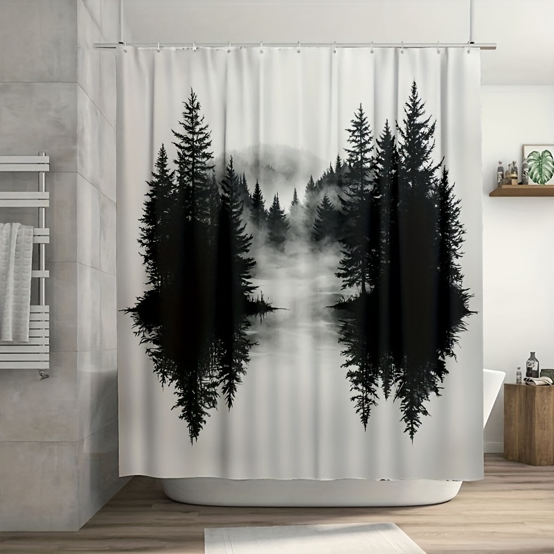 Misty Forest Woodland Shower C - Home Decor Bathroom Ideas avaliação e preço