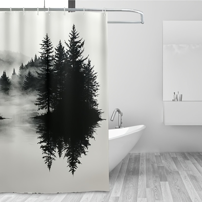 Misty Forest Woodland Shower C - Home Decor Bathroom Ideas avaliação e preço