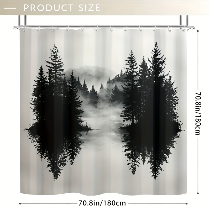 Misty Forest Woodland Shower C - Home Decor Bathroom Ideas avaliação e preço