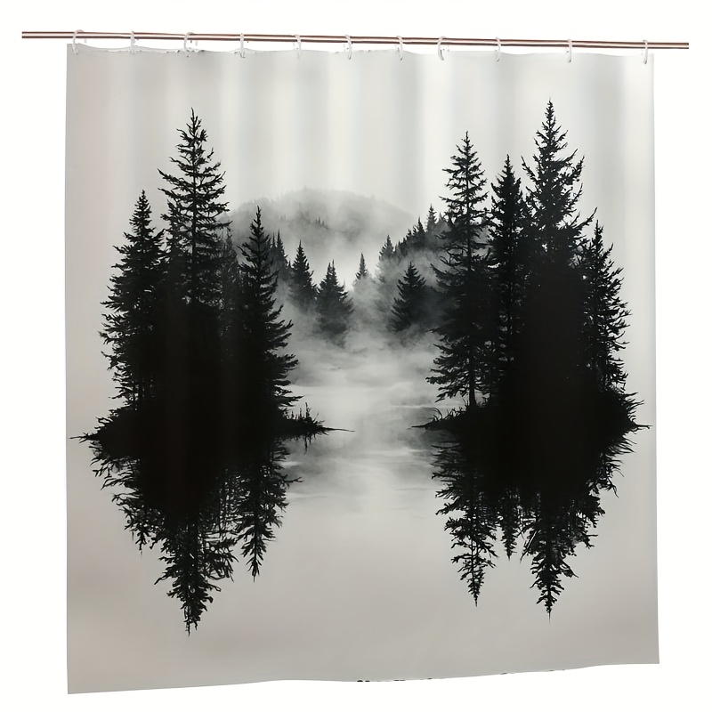 Misty Forest Woodland Shower C - Home Decor Bathroom Ideas avaliação e preço