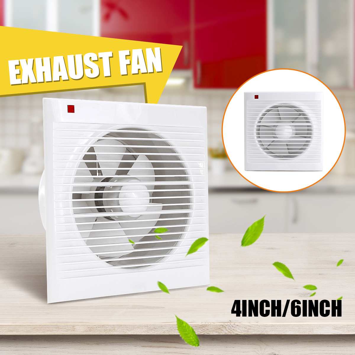 4 Inch 6 Inch 8 Inch 220V Mute - Home Bathroom Exhaust Fan avaliação e preço