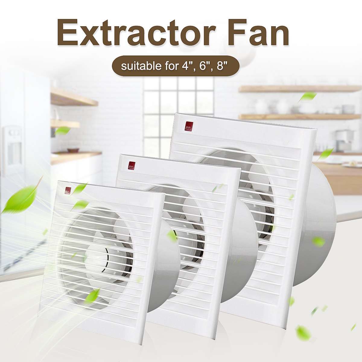 4 Inch 6 Inch 8 Inch 220V Mute - Home Bathroom Exhaust Fan avaliação e preço