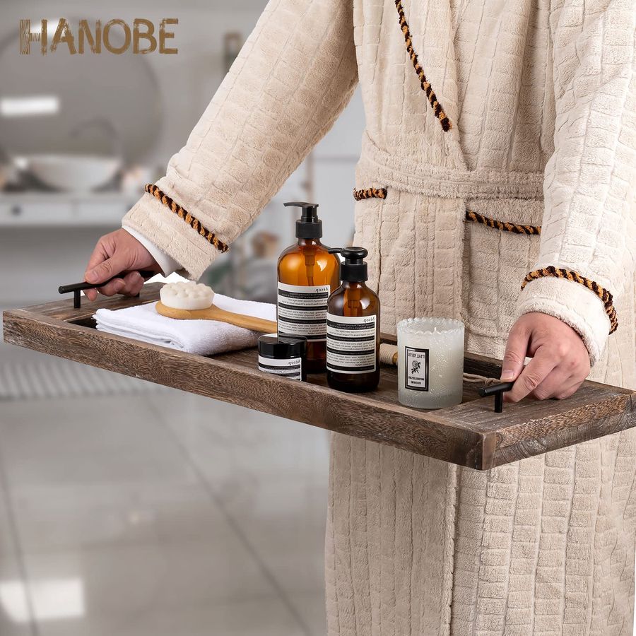 Bathtub Tray Bath Caddy Wood T - Bath Caddy Tray avaliação e preço