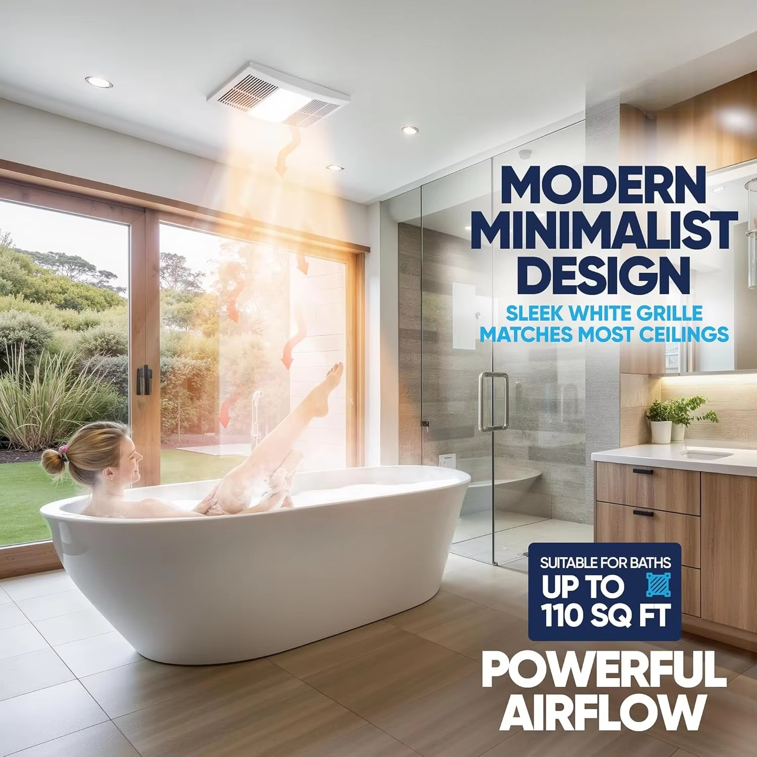 1300W Bathroom Exhaust Fan wit - Home Bathroom Vent Fans avaliação e preço