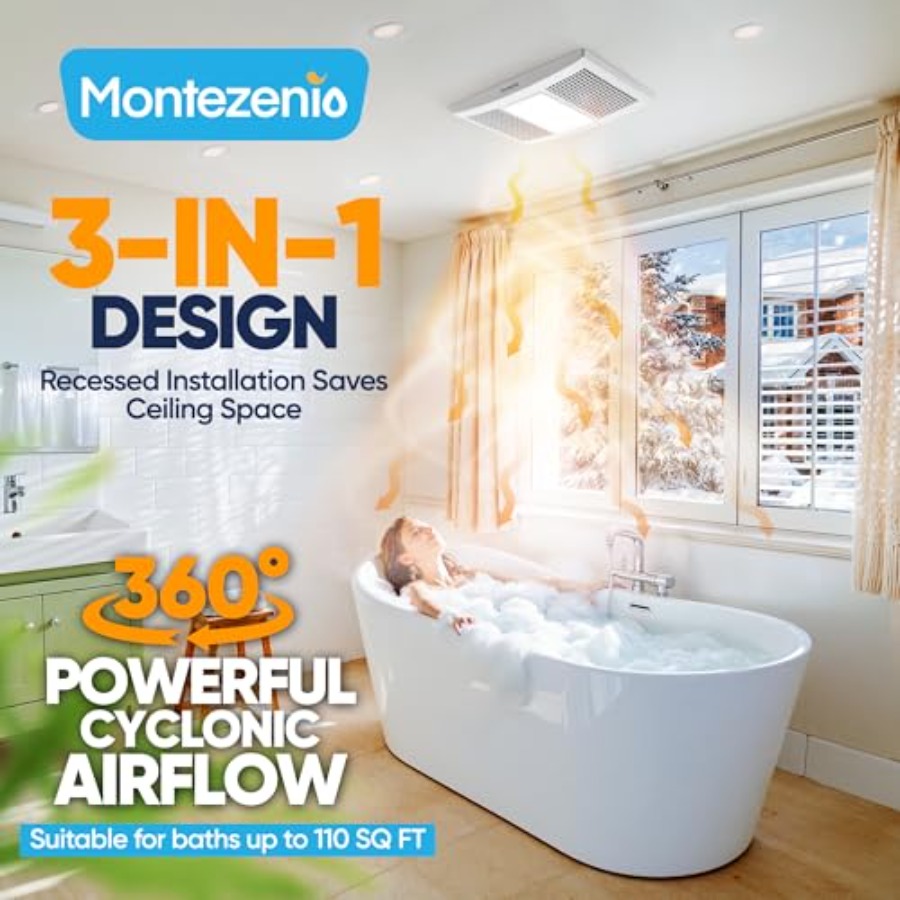 Bathroom Exhaust Fan with Ligh - Home Bathroom Vent Fans avaliação e preço