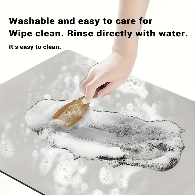 L-Shaped Non-Slip Floor Mat fo - Home Bathroom Floor Mats avaliação e preço
