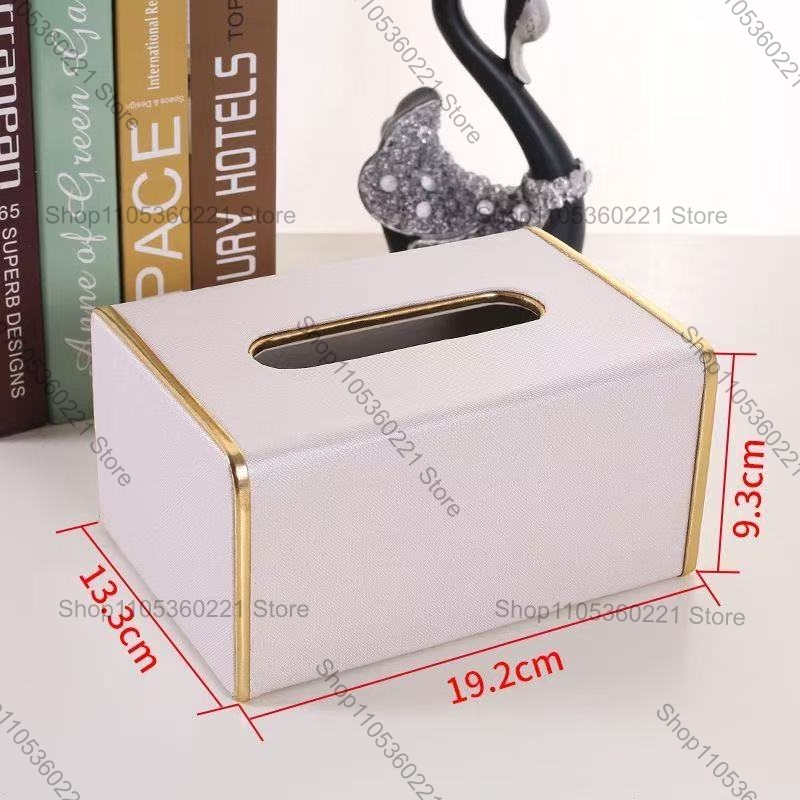 Luxury Marble Texture PU Leath - Home Bathroom Paper Towel Dispenser avaliação e preço